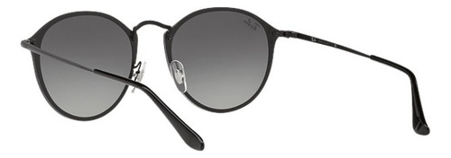 Lentes De Sol Rb3574 Round Blaze 153/11 - Talle M Estándar Gris Degrade Gris Oscuro Negro Negro