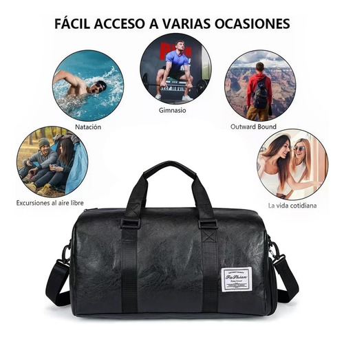 Mookoku-maletas Deportiva Viaje Bolsa Gym Equipaje De Mano De Piel,viaje Con Múltiples Compartimentos,ligera Y Repelente Al Agua,viaje De Gran Tamaño Con Bolsa Para Zapatos,hombres Y Mujeres