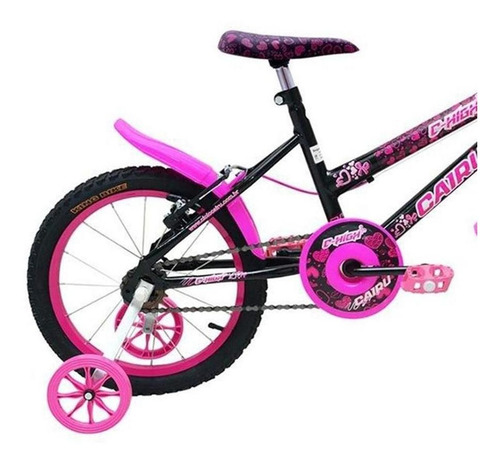 Imagem 2 de 3 de Bicicleta Cairu 16 Mtb Fem C-high Pto/pink
