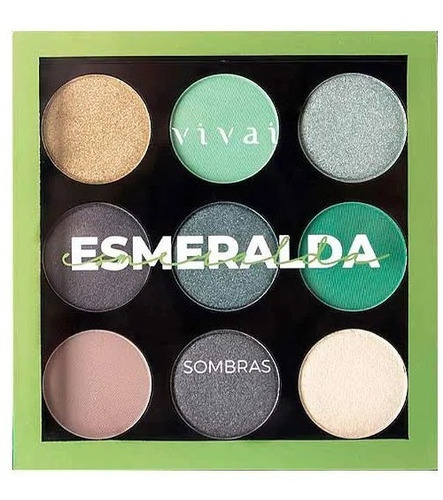 Paleta Sombra Vivai Pedras Preciosas Ametista Esmeralda Rubi