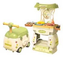 Comprar Cocinita Infantil 2 En 1 Juguete Accesorios Infantil Carro