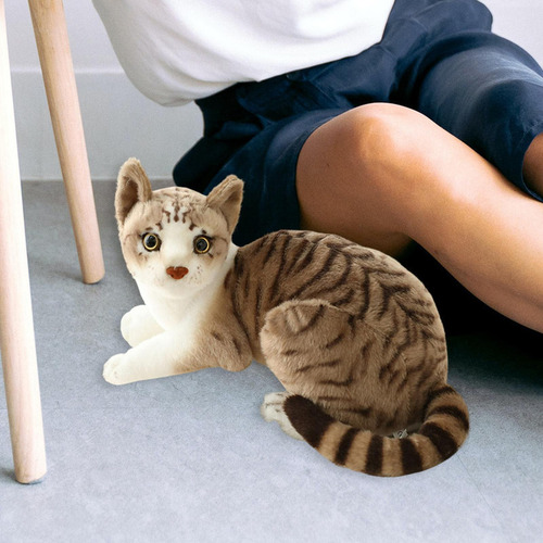 Lz Simulación Suave Gatos Siameses Muñeca 25cm Estiloc
