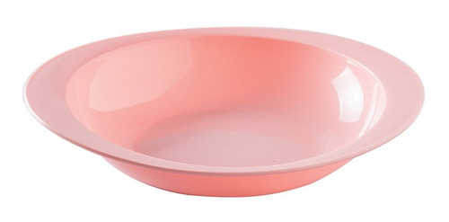 Plato Plasutil Infantil De Plástico Color Rosa 600ml Febo