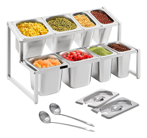 Organizador Catering Buffet Acero Inoxidabl Bandeja Servicio