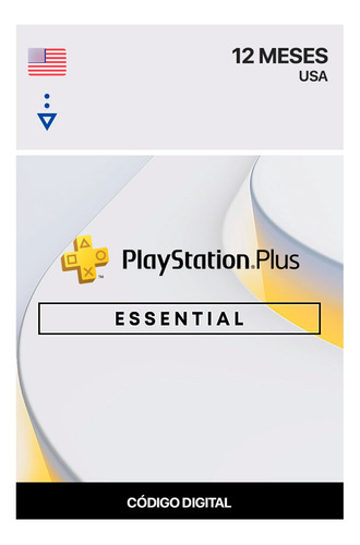 Playstation Plus Essential 12 Meses Usa (codigo Digital)