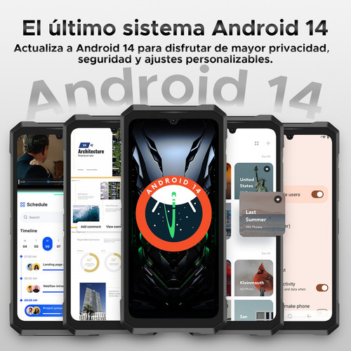 Teléfono inteligente robusto Doogee Fire 6 Máx 5G con cámara de imagen térmica 20800 mAh/33 W Fast, pantalla FHD+ 120 Hz IPS de 6,72 pulgadas, pantalla FHD+ 120 Hz, linterna de 120 lúmenes