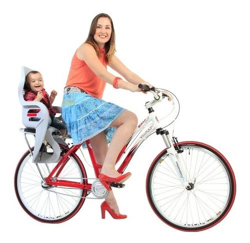Imagem 2 de 5 de Cadeira Cadeirinha Traseira Bicicleta Fun Bike Kalf Cinza