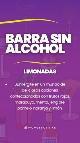 Barra Móvil - Barra Libre - Tragos - Eventos - Premium