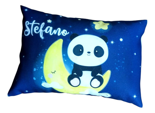 Almohadita Bebe Panda Azul Luna