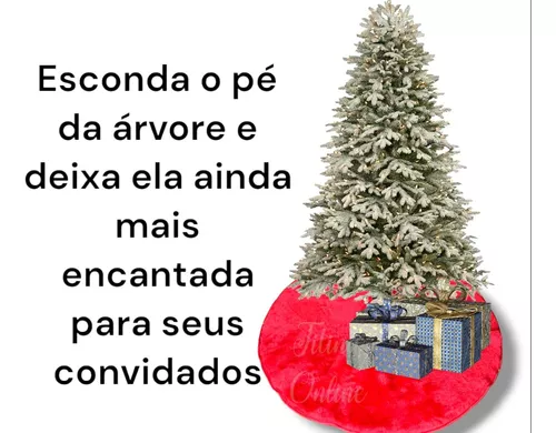 Saia de árvore de Natal de 76 cm padrão bonito dos desenhos animados raposas  pequena saia de árvore tapete de festa casa de fazenda tapete de árvore de  natal para decoração de