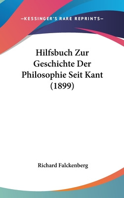 Libro Hilfsbuch Zur Geschichte Der Philosophie Seit Kant ...