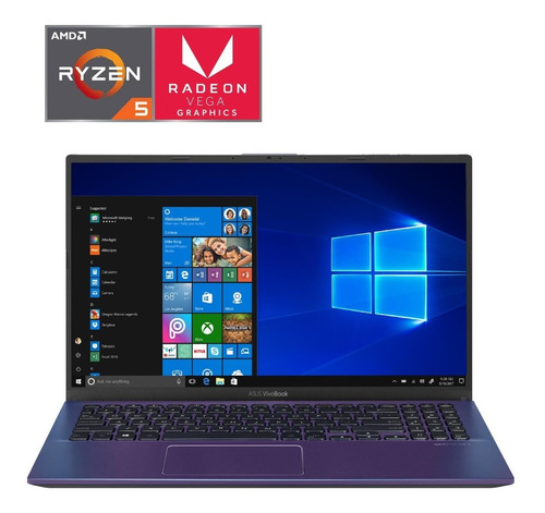 Laptop Portatil Asus Ryzen 5 8gb 512gb Fhd 15.6 Vega 8 2gb
