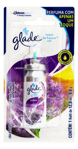 Refil aromatizante Glade Toque de Frescor lavanda 12 ml