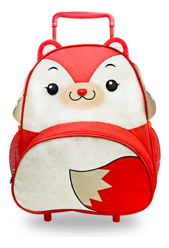 Mochila Escolar Infantil Animais Com Rodinhas De Puxar