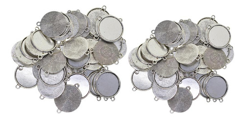 100 Pieces Tibetan Round Blank Bezel 18mm 20mm Cabochon Base