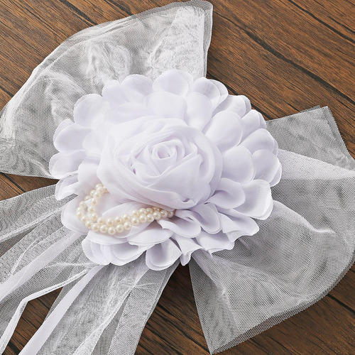 2 Uds. De Lazos Pew Para Boda, Decoraciones 30 Cm X 55 Cm