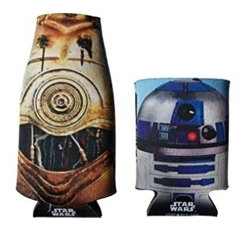 Combo Enfriadores De Lata Y Botella C3po R2d2 Star Wars