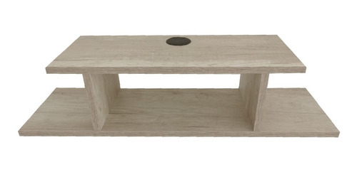 Imagen 2 de 8 de Estante Flotante Moderno Para Equipos De Tv 70 X 20 Cm Color Teca Ártico