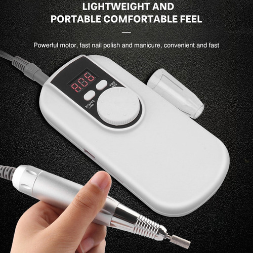 Pulidor De Uñas Profesional, Taladradora Portátil De 35000 R