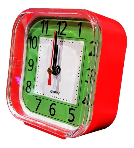 Reloj Despertador Cuadrado Colores Alarma - Dormitorio Casa