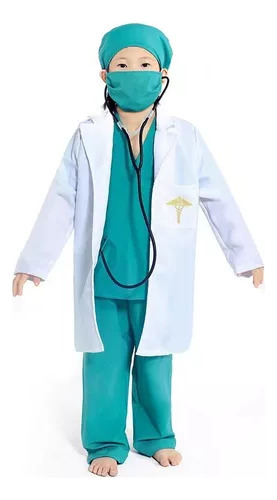 Disfraz De Doctora Enfermera Para Cosplay Infantil