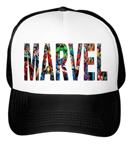 Marvel Gorra Logo Marvel Ajustable Unitalla Trucker