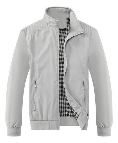 Chaqueta Deportiva Fina Para Hombre, Casual, A La Moda, De Color Sólido