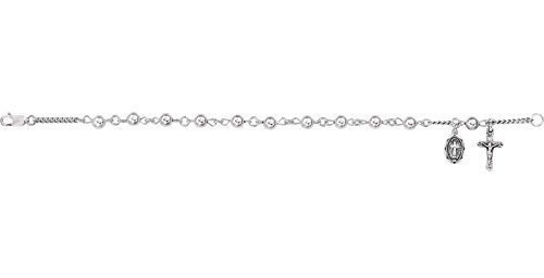 Ra De Dije - Sterling Silver Ball Rosary Bracelet For Women