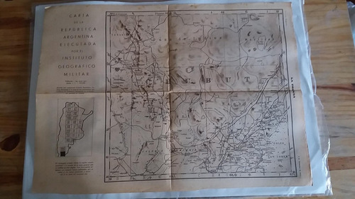 Mapa Inst.geog.militar Diario La Prensa 8 Diciembre 1932