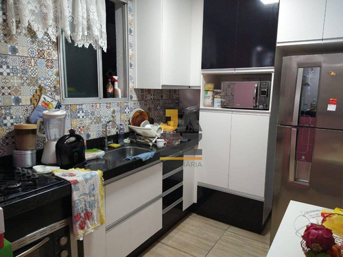 Imagem 7 de 22 de Lindo Apartamento Com 2 Dormitórios À Venda No Condomínio Asteca, 56 M² Por R$ 230.000 - Loteamento Industrial Machadinho - Americana/sp - Ap7186