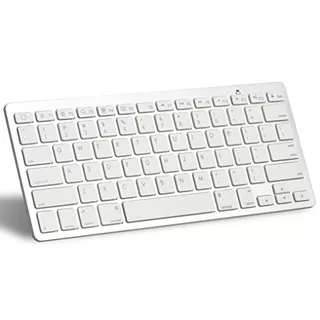 Omoton Teclado Ultra Delgado De Bluetooth Compatible Con 201