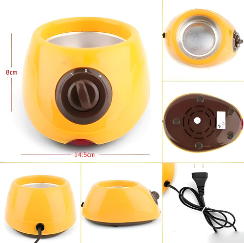 Derretidora Fondue De Chocolate Eléctrico Olla Extraíble Amarillo