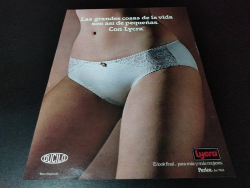 (pb697) Publicidad Clipping Lenceria Ducilo Perlea * 1982