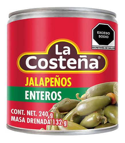 Chiles Jalapeños La Costeña Enteros 240g