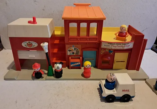 Fisher price village 1973 sales