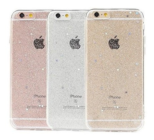 Funda iPhone 6s Tycoonyu Soft Spark Glitter Shine Star Tpu P