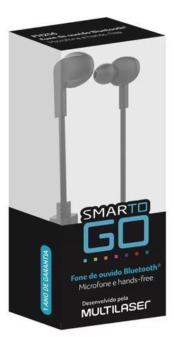 Fone De Ouvido Bluetooth Smarto Go 4.2 Multilaser 