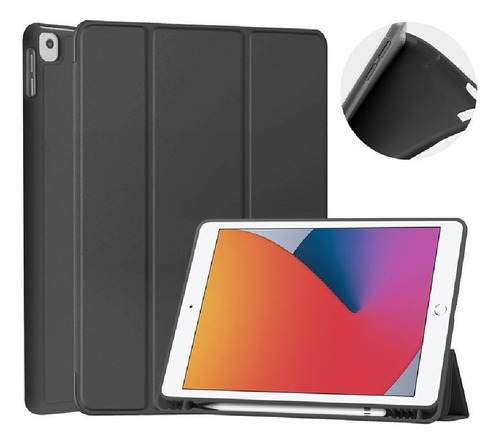 Funda Case For iPad Air 2 9.7 Con Portalápiz Negra