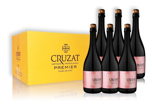 Cruzat Premier Champagne Rosé Extra Brut Caja X6u 750ml