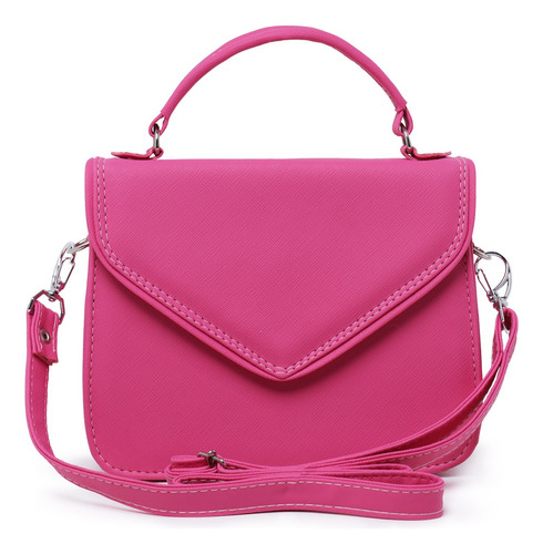 Bolsa Transversal Feminina Tiracolo Pequena Pink Mod 8190