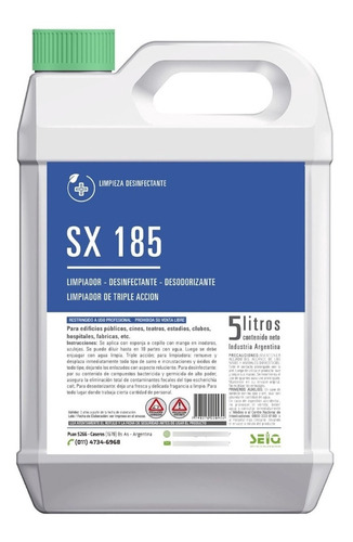 Sx 185 Seiq - Desincrustante Limpiador Desinfectante