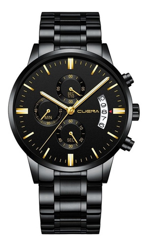Reloj Nuevo Original Con Fechador Correa Metálica Hombre