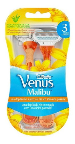 Gillette Máquina Para Afeitar Venus Malibu 2 U
