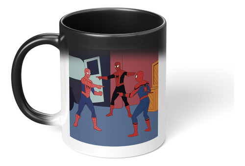 Taza Magica Cambia Color Meme Spiderman