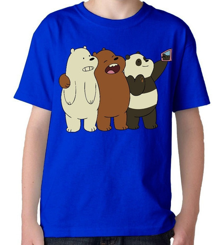 Remeras Camisetas Para Niños Osos Escandalosos We Bare Bears