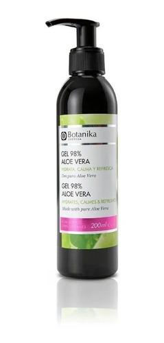 Gel Aloe Vera | 98% Pureza | Calma Y Refresca X200ml