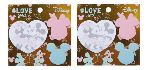 Notas Mickey & Minnie Mooving 90 Hojas Adhesivas X2 Blister