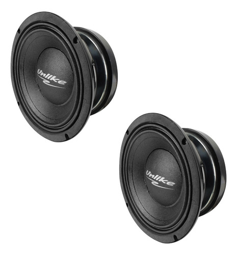2 Woofer 8 Unlike Unf 87r8 350w Rms Som Medio Grave 8 Ohms Cor Preto
