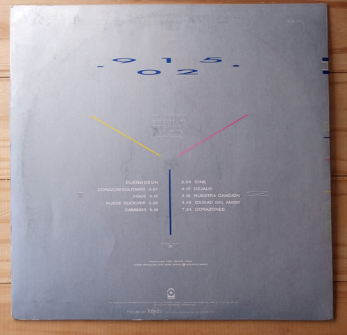 Yes 90125 Vinilo 1983 Argentina 9.8 Puntos Insert Estándar (Usado)