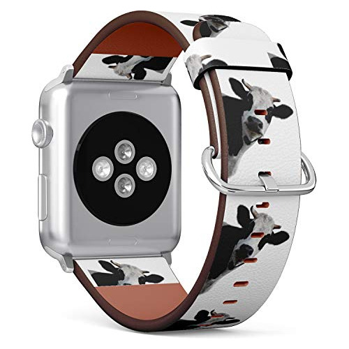 ( Leche Divertido)patterned Cuero Wristband Strap Para Apple